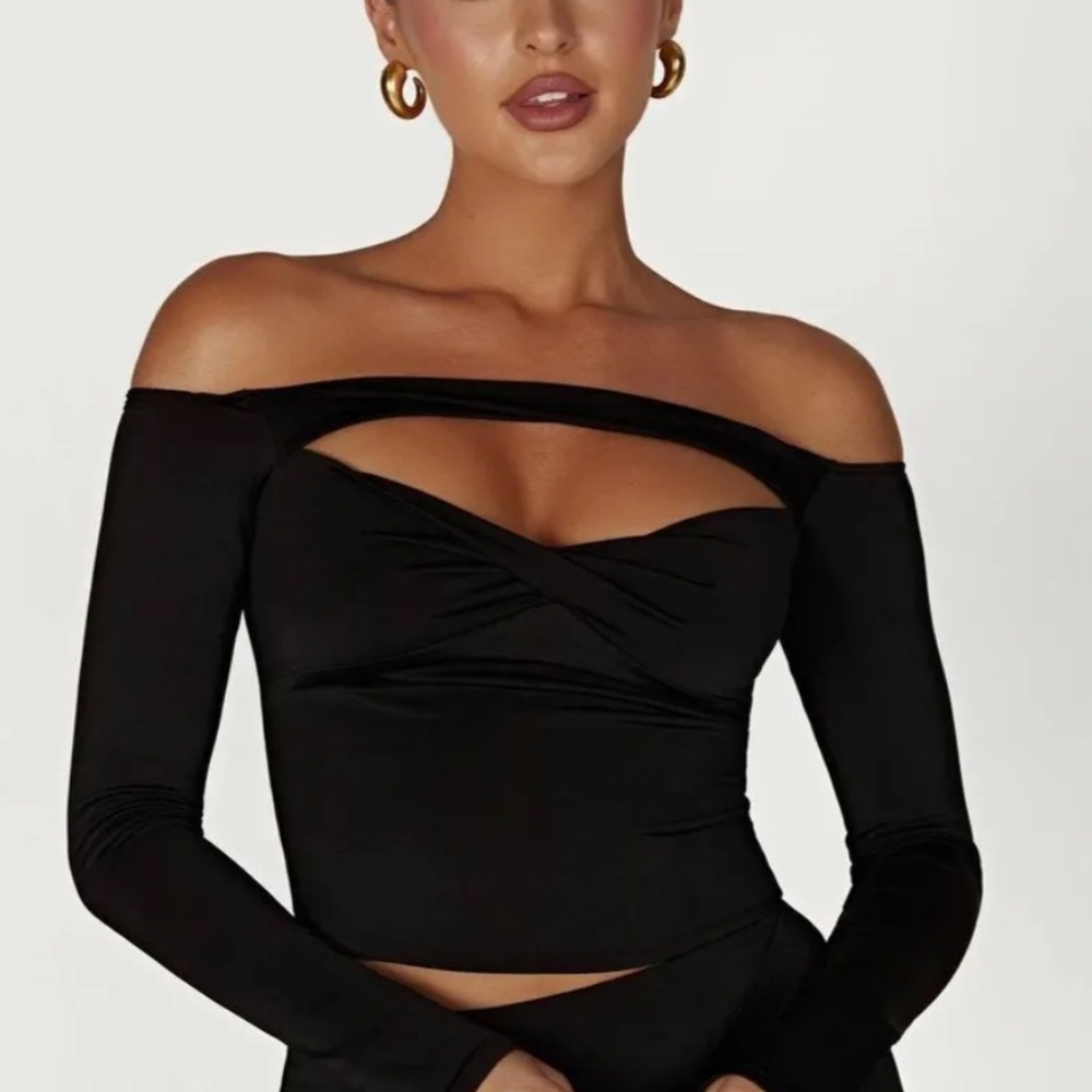 Meshki off the shoulder top